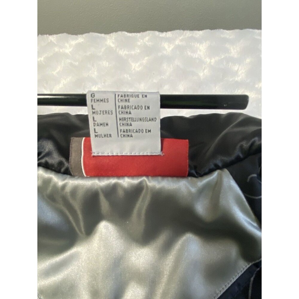 Columbia Convert Boardwear Jacket Women Large Gray Silver Zip Pockets Drawstring - Picture 10 of 15